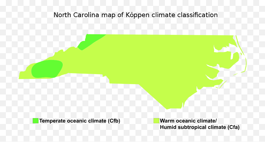 Map Of Köppen Climate Classification - Koppen Climate Classification North Carolina Emoji,South Carolina Emoji