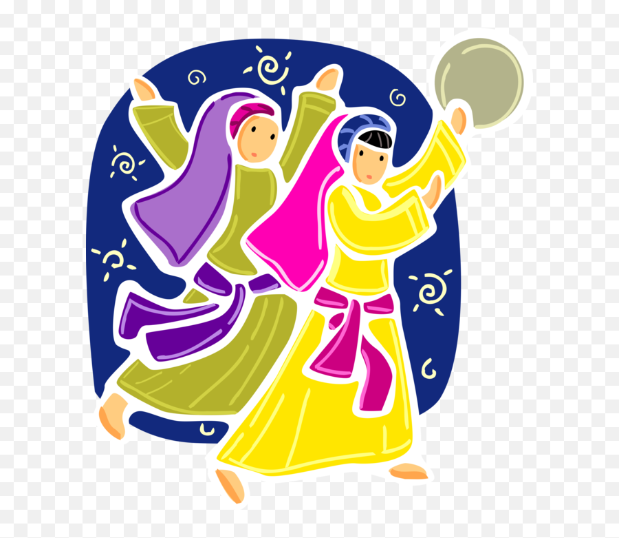 Dancer Clipart Tambourine Dancer - Miriam And Tambourine Emoji,Tambourine Emoji
