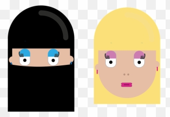 Nikap Burka Islam - Illustration Emoji