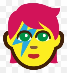Heres My Ziggy Stardust Emoji Tribute - Clip Art,Stardust Emoji
