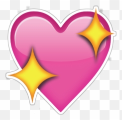 Pink Emoji Heart Png - Love