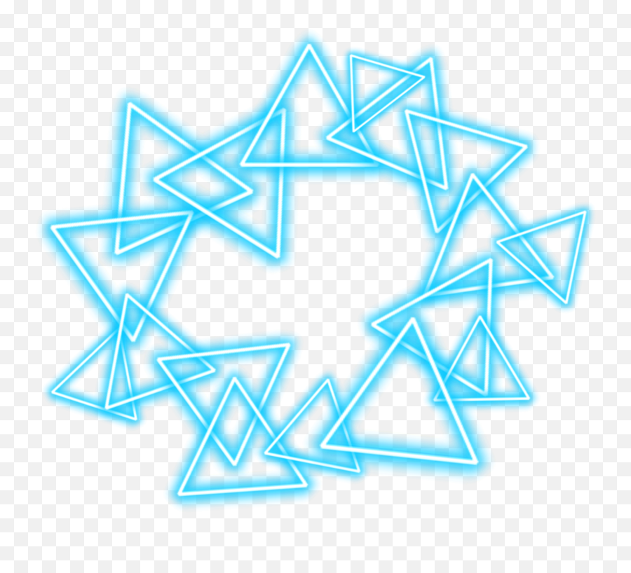Crown Halo Neon Blue Circle Star - Triangle Emoji,Blue Circle Emoji
