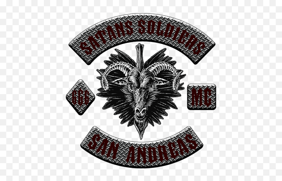 Satans Soldiers Mc Ssmc - Mature Active Mc Crews Gta Mc Crew Patch Emoji,Satan Emoji
