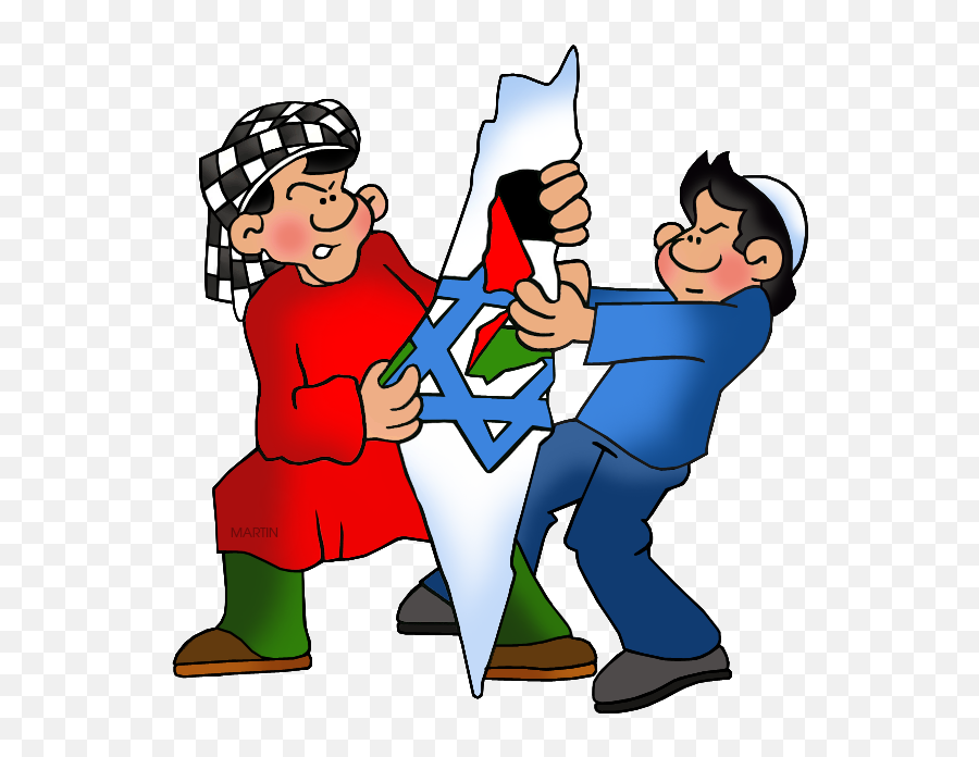 World In Conflict Clipart - Clip Art Library Political Cartoon Israeli Palestinian Conflict Emoji,Palestine Flag Emoji
