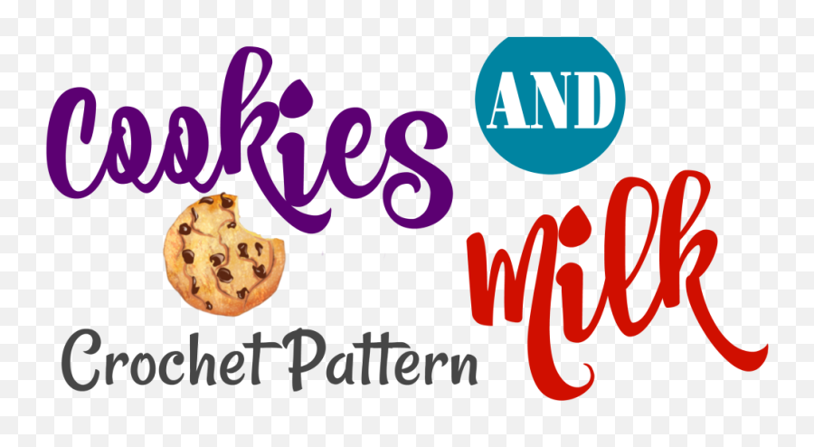 Crochet Cookies And Milk - New Pattern Release And Sale Chocolate Chip Cookie Emoji,Crochet Emoji