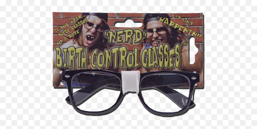 Download Hd 10085 Nerd Glasses - Nerd Birth Control Glasses Poster Emoji,Nerdy Glasses Emoji