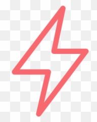 Custom Neon Signs - Transparent Thunder Icon Png Emoji