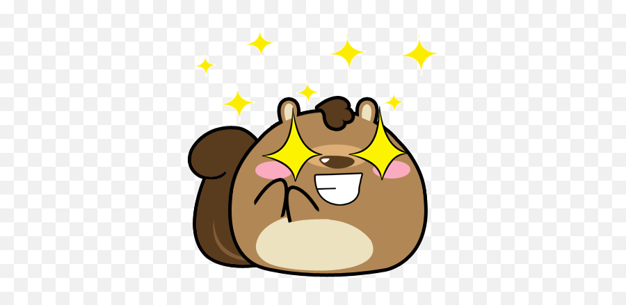 Game Obesity Mei - Squirrel Animal Emoji Gif Clip Art,Kissing Animated Emoticon