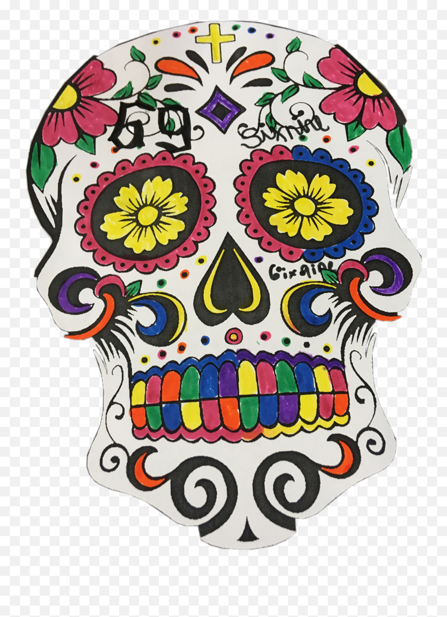 Day Of The Dead Freetoedit - Sticker By Dillon Brown Illustration Emoji,Day Of The Dead Emoji