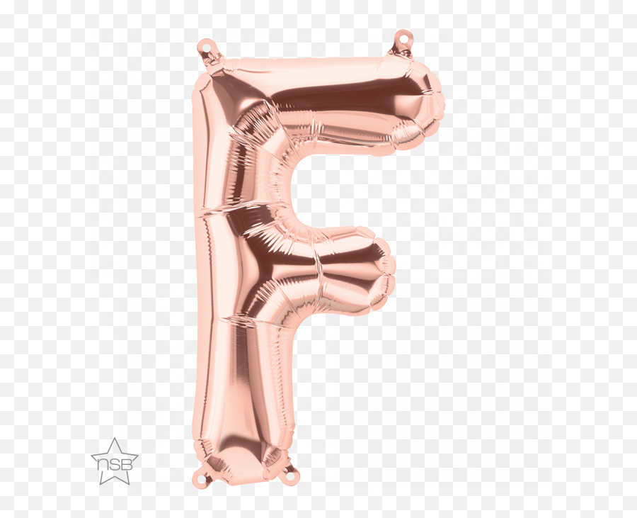 16 Letter - F Rose Gold Shape Qualatex Foil Balloon North Foil Letter Balloons F Emoji,Guns N Roses Emoji