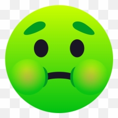 Emoji Nauseated Face Sick To Copy - Smiley,Emoticon For Puking