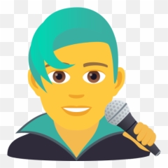 Emoji Singing Man To Copypaste Wprock - Emoji Homme,Old Man Emoji