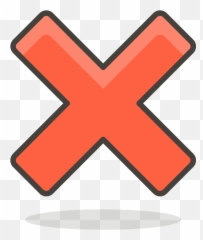 Cross Mark Emoji Clipart - Icon
