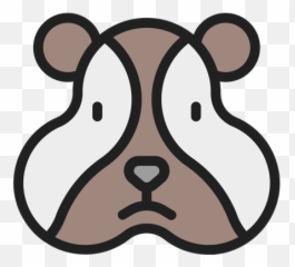 Hamster Icon Of Colored Outline Style - Dot Emoji,Hamster Emoji