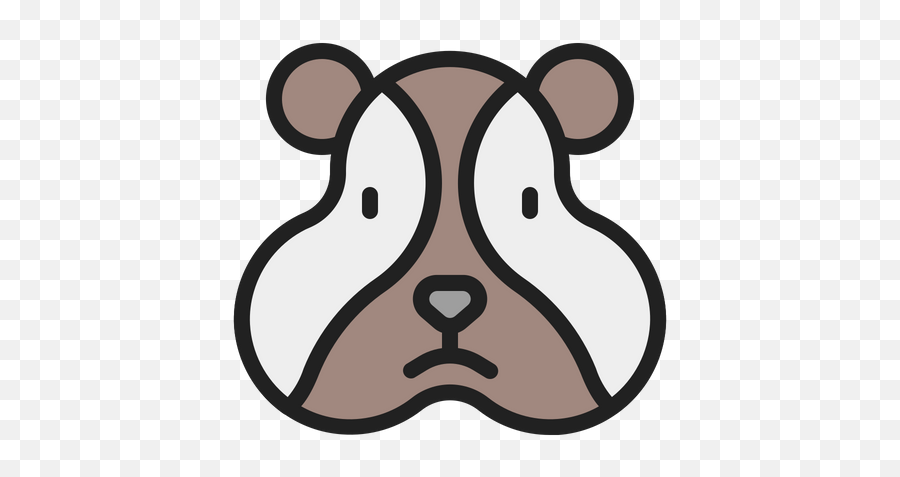 Hamster Icon Of Colored Outline Style - Dot Emoji,Hamster Emoji