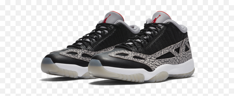 Air Jordan 11 Retro Low Ie - Jordan 11 Low Ie Black Cement Emoji,Emoji Shoes Jordans