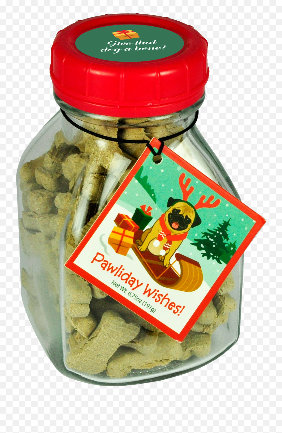 Pawliday Wishes Classic Dog Bones Jar 675oz Milk Jar - Pickling Emoji,Dog Bone Emoji