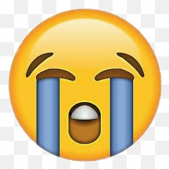 Whatsapp Sad Stickers Png - Emoticono De Llorar Emoji