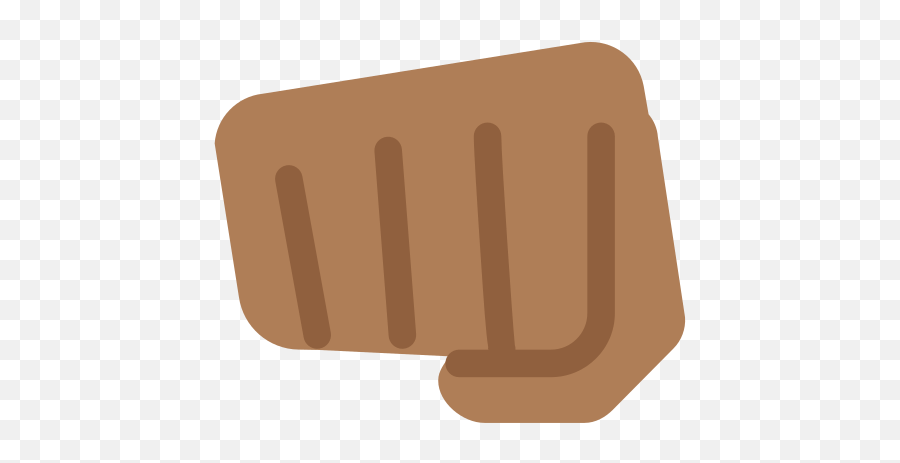 Oncoming Fist Emoji With Medium - Brown Fist Emoji,Fist Bump Emoji