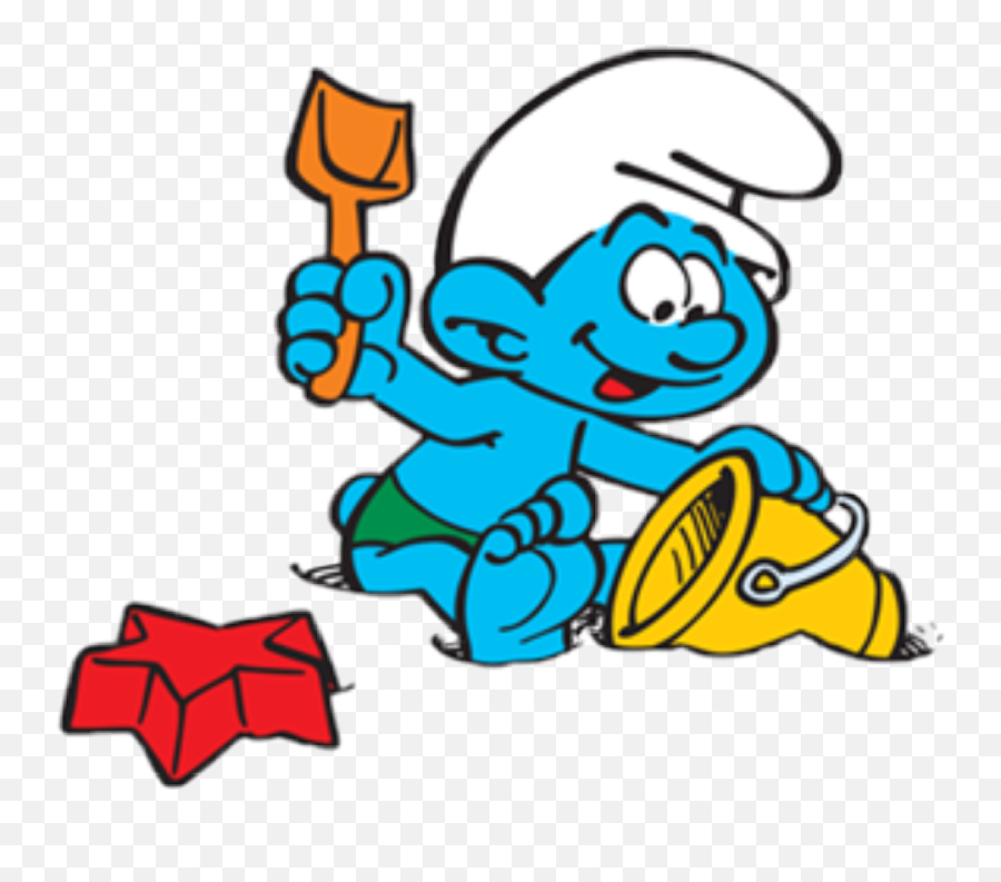 Smurfssmurfcartoonpuffostickeremix Stickerremixitmarese - Shovel Emoji,Smurf Emoji