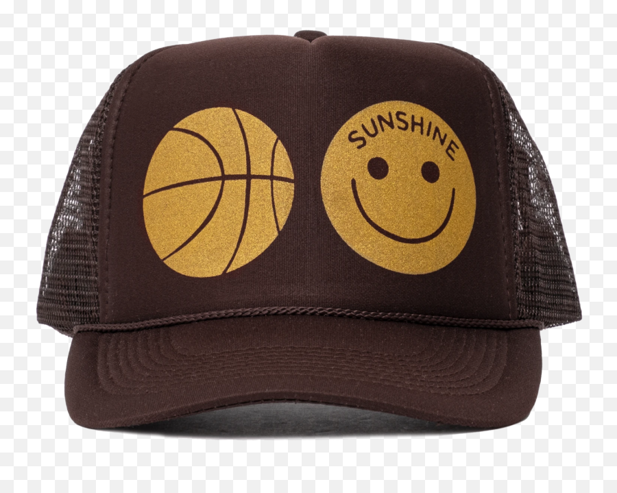 Sunshine Trucker Hat Brown - Happy Emoji,Sunshine Emoticon