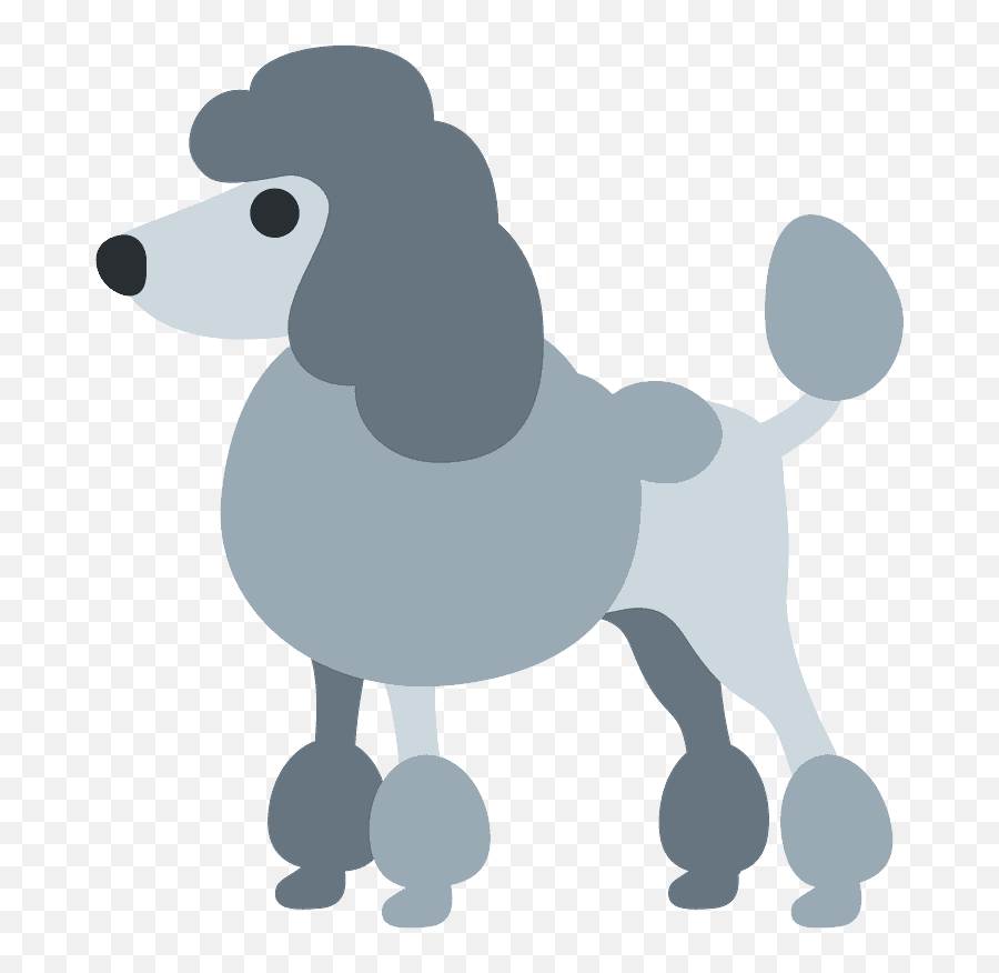 Poodle Emoji Clipart Free Download Transparent Png Creazilla - Emoji Poodle Twitter,Android Dog Emoji