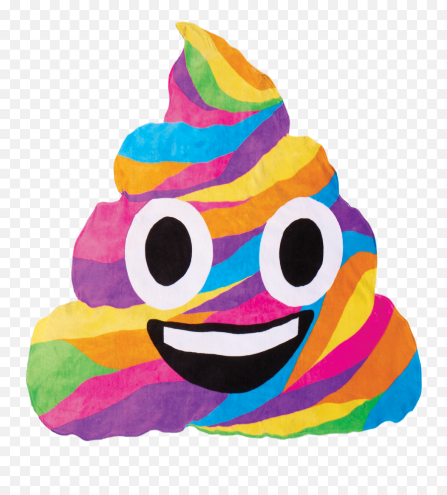 Pin - Rainbow Poop Transparent Emoji,Rainbow Emoji