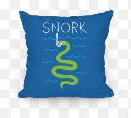 Snork Throw Pillow - Raccoon Emoji