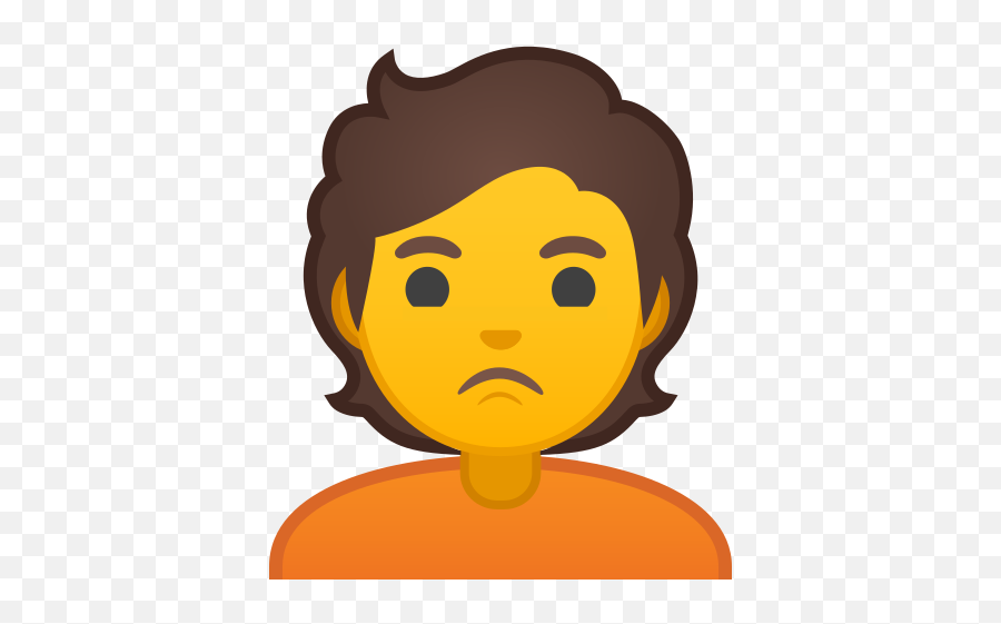 Person Pouting Emoji - Google Gender Neutral Emojis,Pouting Emoji