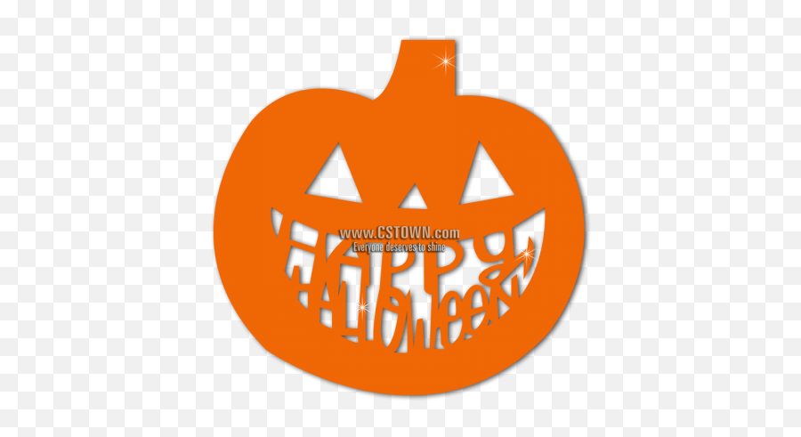 Happy Halloween Pumpkin Pvc Transfer - Circle Emoji,Happy Halloween Emoji