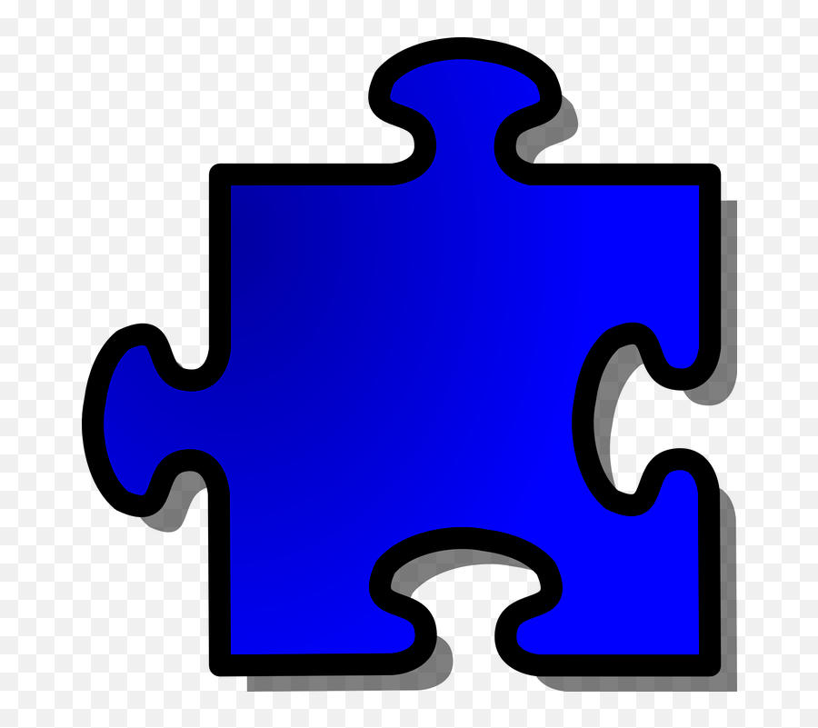 Free Solution Puzzle Vectors - Blue Puzzle Piece Clipart Emoji,Emotional Symbols