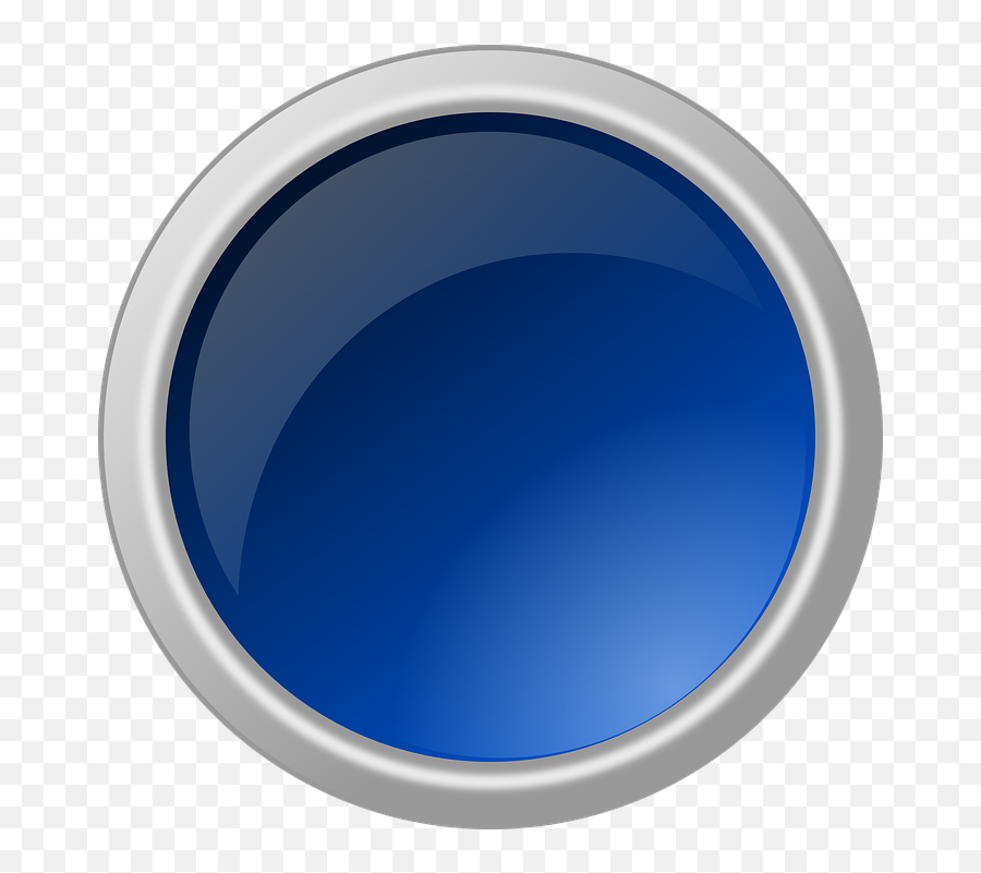 Button Glossy Round - Ok Blue Round Glossy Button Emoji,Nut Button Emoji