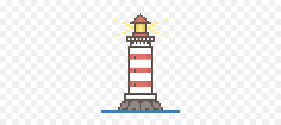 Gif Animation Transparent Png Clipart - Lighthouse Pixel Art Emoji,Lighthouse Emoticon