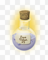 Purple Love Potion Vector Clipart Image - Aesthetic Emoji
