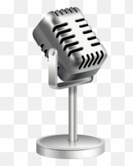 Microphone Transparent Clipart - Retro Png Emoji