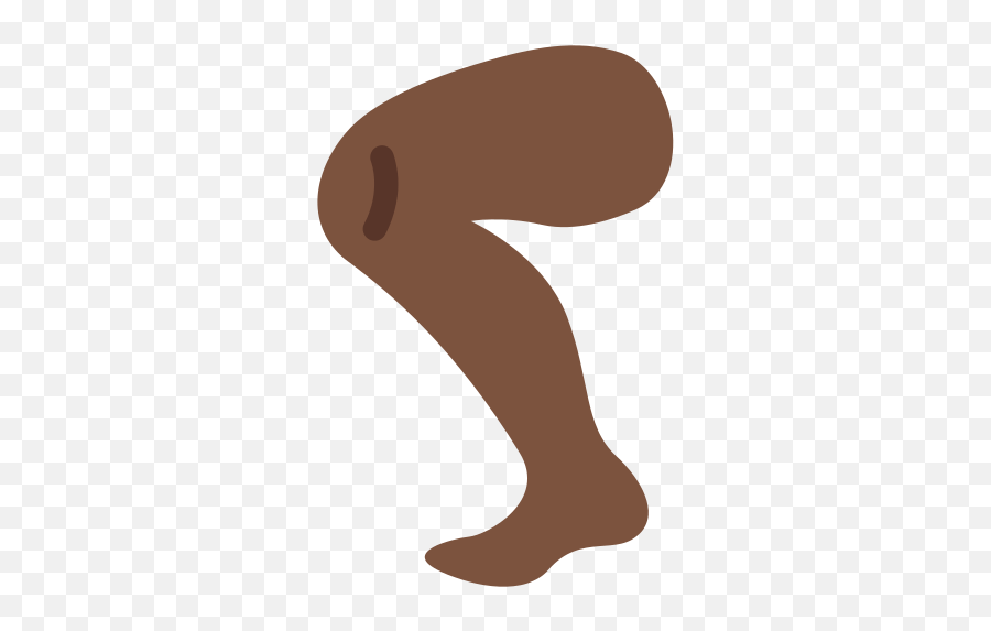 Leg Emoji With Dark Skin Tone Meaning - Leg Emoji Brown Whatsapp,Leg Emoji