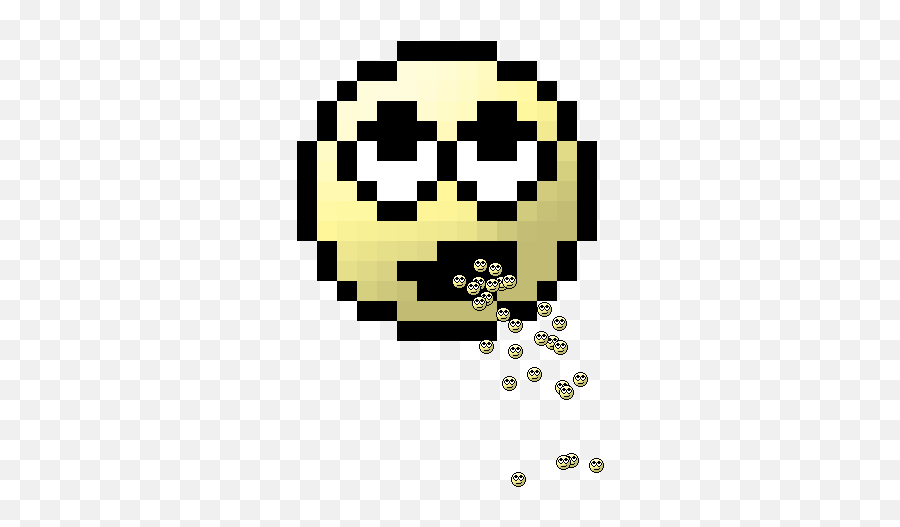 Can The Most Annoying Emoticon Ever Puking Rolleyes - Pixel Art Emoji,Barfing Emoticons