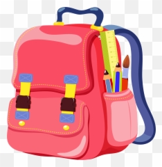 Clipart Homework Backpack Clipart Homework Backpack - Transparent Background Backpack Clipart Emoji,Emoji Bookbag