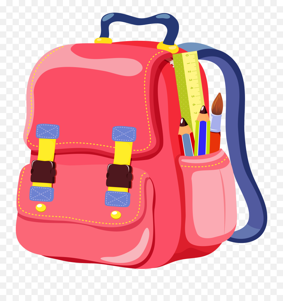 Clipart Homework Backpack Clipart Homework Backpack - Transparent Background Backpack Clipart Emoji,Emoji Bookbag
