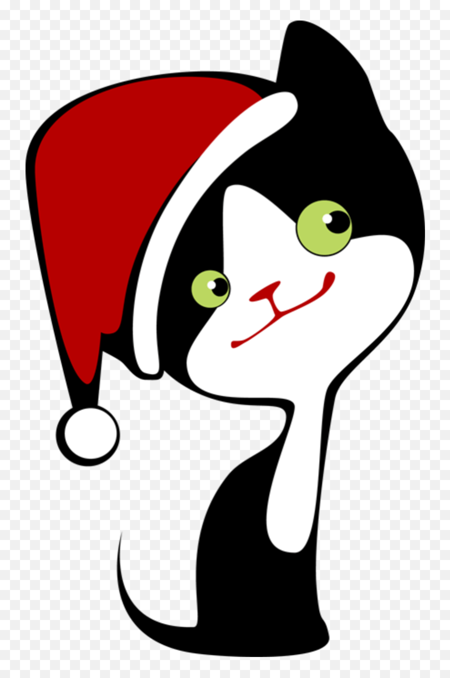 Christmas Cat Drawing Free Download On Clipartmag - Christmas Cat Clipart Emoji,Pusheen The Cat Emoji