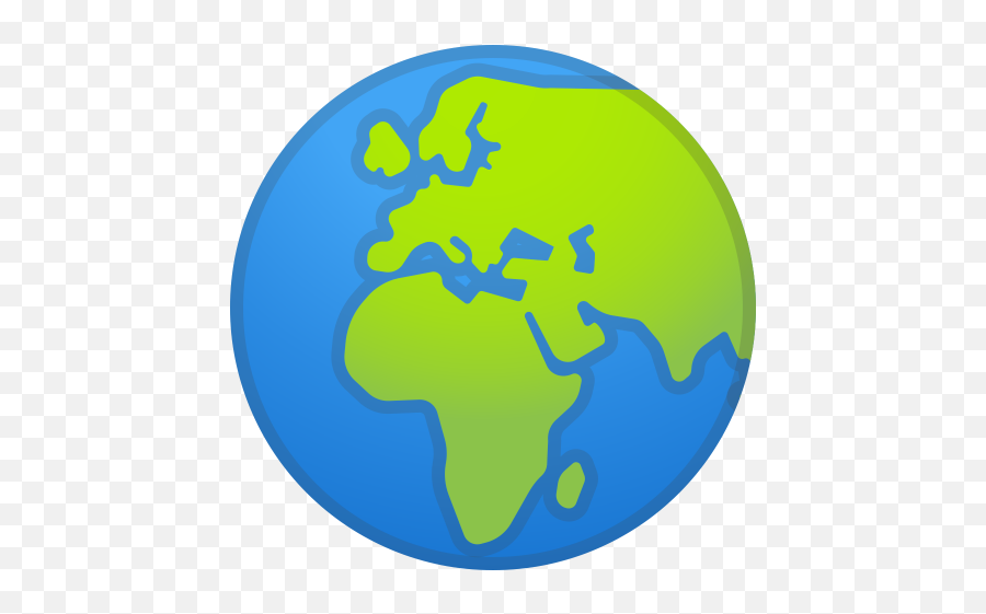Globe Showing Europe Africa Icon - Emoji Tierra,Africa Flag Emoji