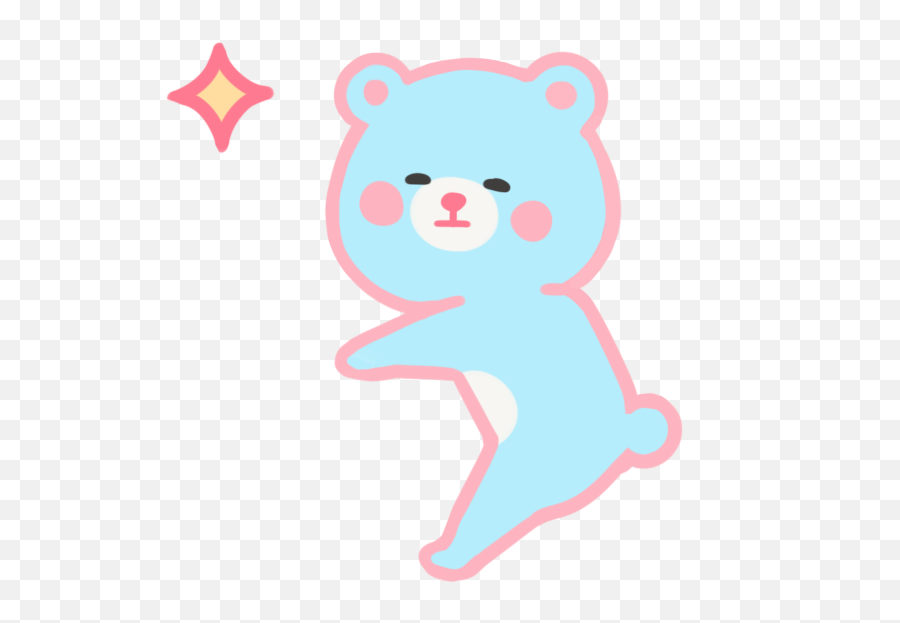 Bear Hug Star - Cartoon Emoji,Bear Hug Emoji