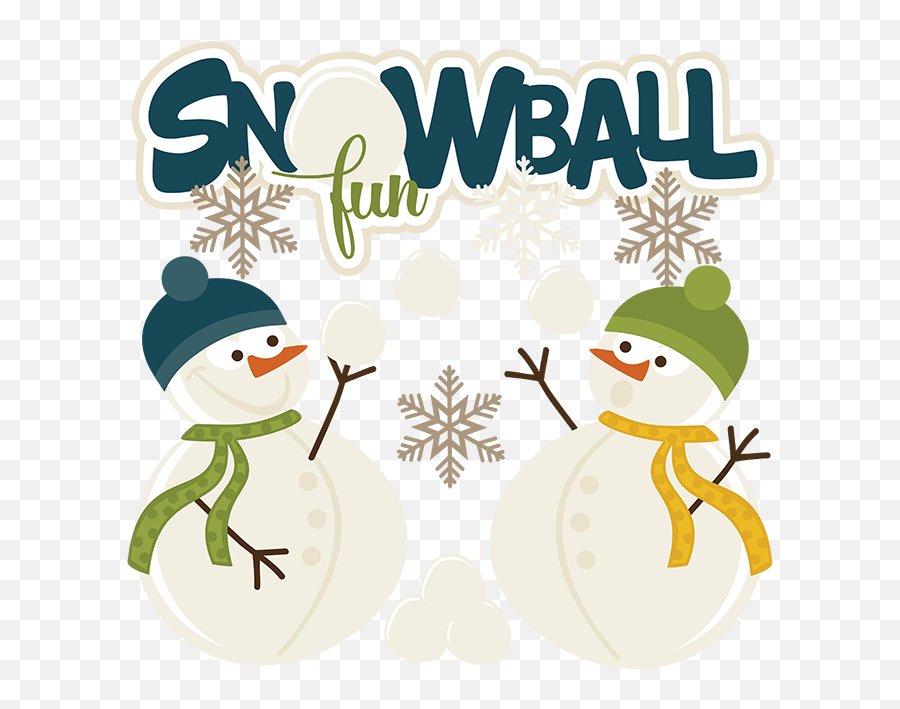 Scrapbooking Winter Svg Snowball Fun Svg Snow Svg Files - Recipe Cafe Emoji,Bizcochos De Emoji