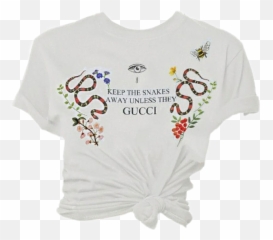 Gucciclotheswhiteguccishirtvintagesnake - Luxury Bootleg Emoji