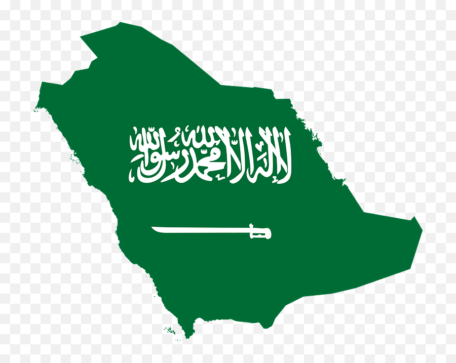 Saudi Arabia Map Flag Clipart - Saudi Arabia Flag Map Emoji,Saudi Flag Emoji