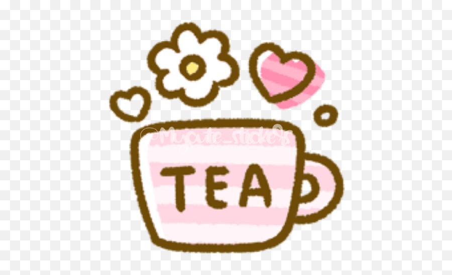 Emojis Cute Kawaiiby Cs Emoji,Tea Emoji