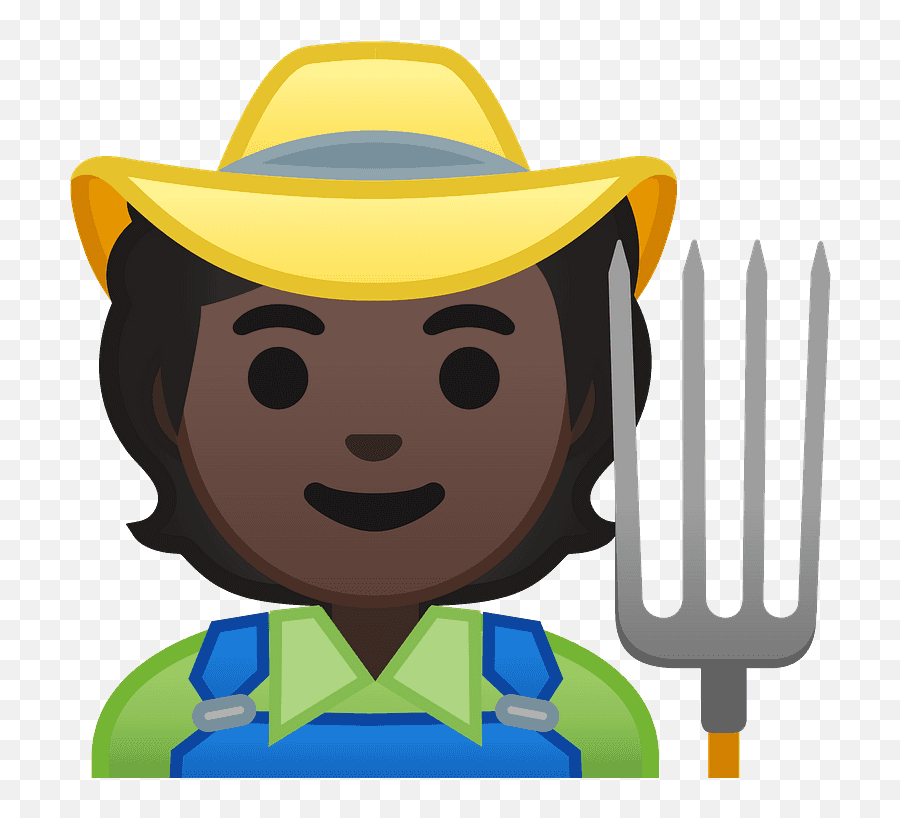 Farmer Emoji Clipart Free Download Transparent Png Creazilla - Google Farmer Emoji,Cowboy Hat Emoji