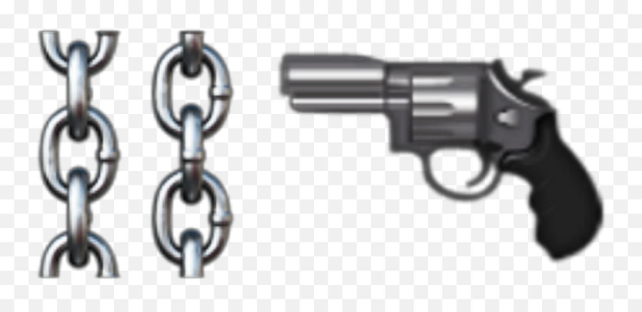 Iphone Iphoneemoji Blackemoji Gun - Weapons,Pistol Emoji
