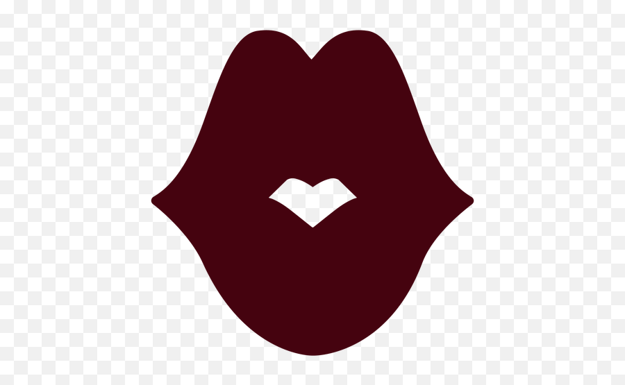 Big Kiss Silhouette - For Women Emoji,Big Kiss Emoji