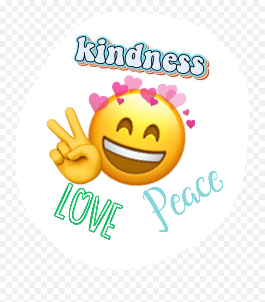 Peace Kindness Love Emoji Hearts,Peace Emoticon